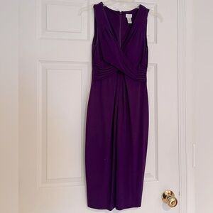 Cache size 0 purple cocktail dress